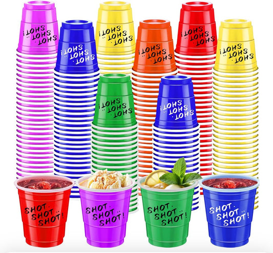 Plastic shot  shot shot cup keychain