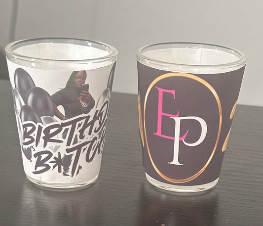 Birthday shot glasses