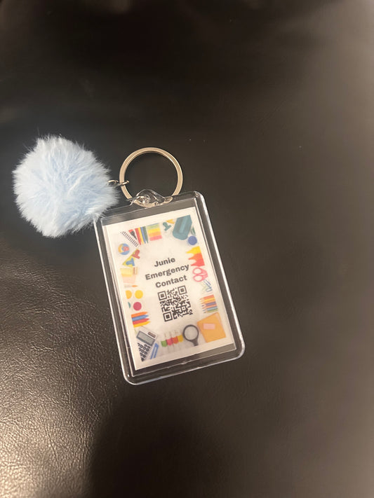 Emergency Key Chain used with QR code